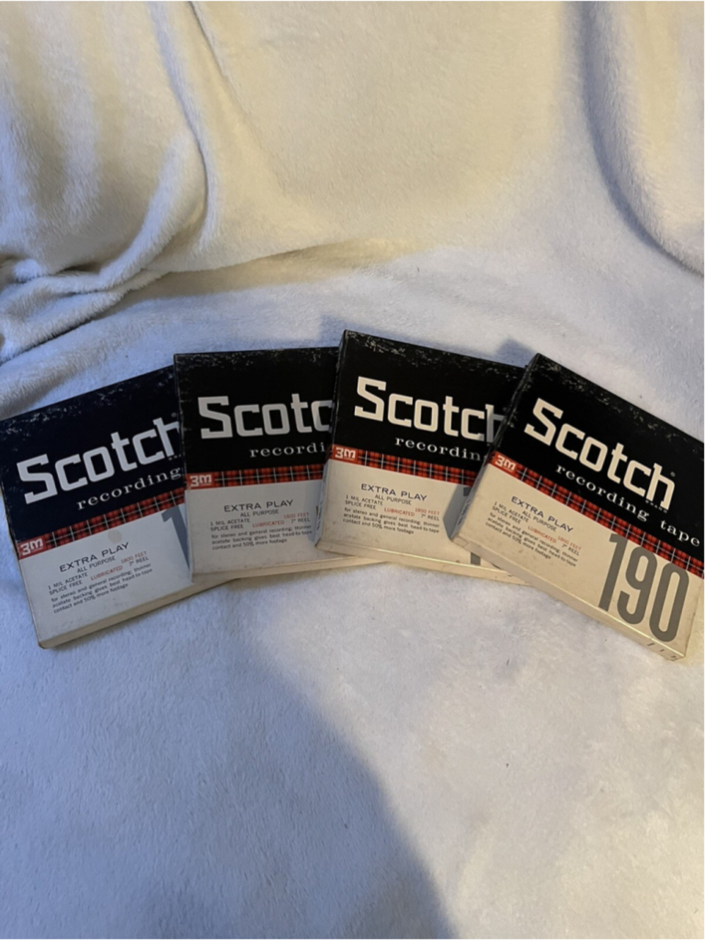 VTG 4 Scotch 190 Used See Photos 1800 FEET EACH , LISTINGS ON BACK OF BOXES